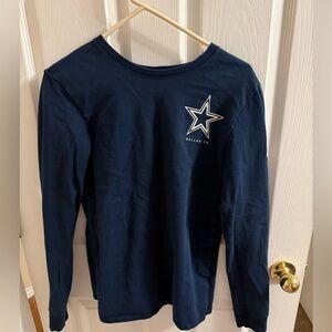Nike Men's Navy Dallas Cowboys Cavalier Long Sleeve T-shirt